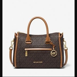 MICHAEL KORS Carine Medium Logo Satchel